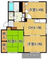 クエストヒル陣原Bの間取り画像