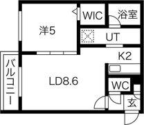Reve北広島の間取り画像