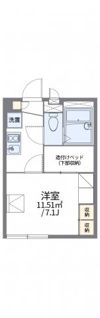 レオパレス大園Ⅱの間取り画像