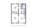 レオパレスMILTON GREENの間取り画像