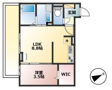 Brillia Twin Stage A棟の間取り画像