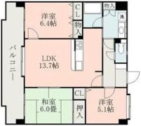 ファーストグランド水前寺Ⅱの間取り画像