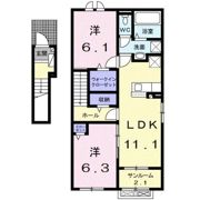 スリージェメゾン Ⅰの間取り画像