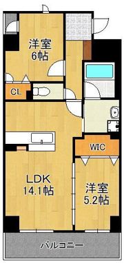 M the be KOKURA Entradaの間取り画像