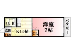 グリーンコーポ岡田の間取り画像