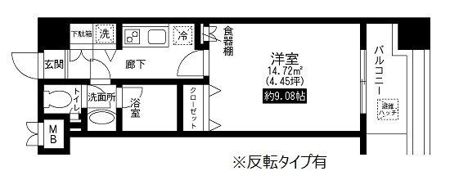 レジディア上野池之端の間取り画像