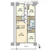 メガシティテラス4棟の間取り画像