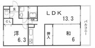 フレーブフレールの間取り画像