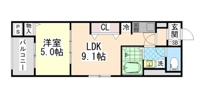 グランヴィル芦屋西の間取り画像