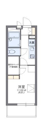 レオパレス北岡公園前の間取り画像