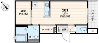 レジデンス西尾久の間取り画像