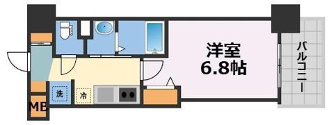 Luxe深江橋Ⅱの間取り画像