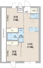 プロスタイルウェルス東武練馬の間取り画像