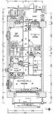 レーベン北千住エアクロスタワーの間取り画像