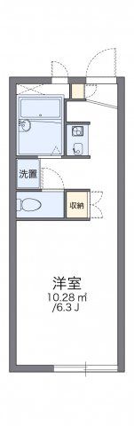 レオパレスハピネス永田の間取り画像