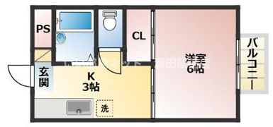 TOMIIハイツⅡの間取り画像