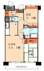 リヴェール烏山の間取り画像