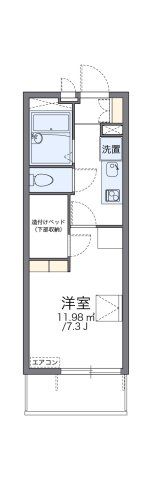 レオパレスハミング バードの間取り画像