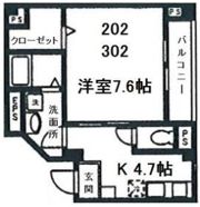 舞ハイツの間取り画像