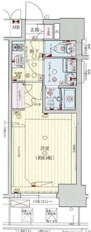 プレサンス梅田の間取り画像