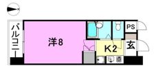 ラッキー西一万ハイツの間取り画像