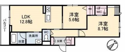 べレオ当新田の間取り画像