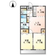グレイスヴィラ倉田の間取り画像