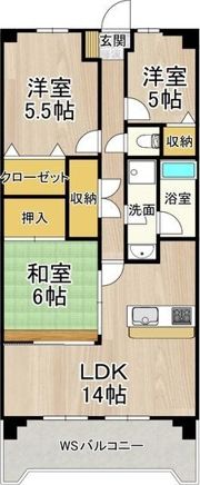 淀川ハイライフマンションの間取り画像