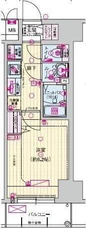 プレサンス天王寺デルニエの間取り画像