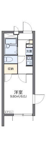 レオパレスシュークルの間取り画像