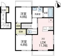 ラウレアⅠの間取り画像