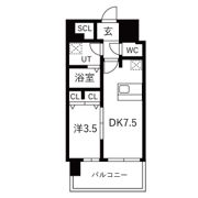レジュールアッシュOSAKAGATEWAYの間取り画像