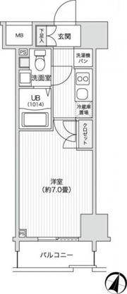 レジディア笹塚Ⅱの間取り画像