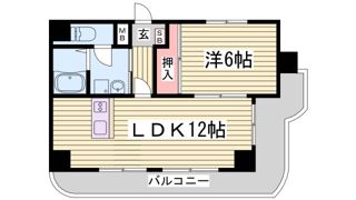 サンメゾン大開の間取り画像