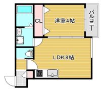 セレニティ勝山北の間取り画像