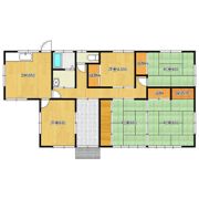 上ノ室平屋戸建の間取り画像
