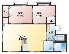 アネックス橋口の間取り画像