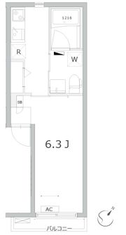ディアコート不動前の間取り画像
