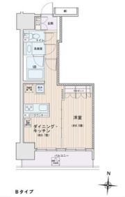 エスティメゾン錦糸町Ⅱの間取り画像