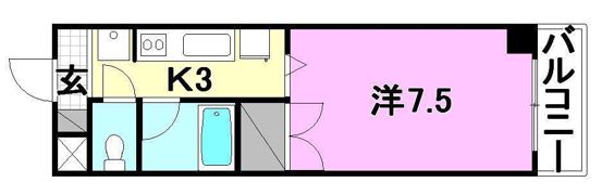ベルメゾン久万ノ台の間取り画像