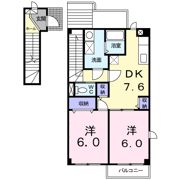 シェルブランシェ Aの間取り画像