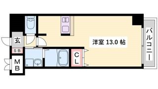 プレサンス三宮フラワーロードの間取り画像