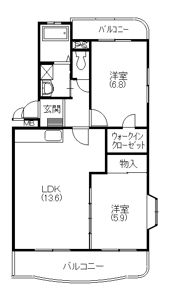 ベルデュールの間取り画像