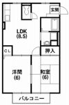 メゾン伍番館の間取り画像