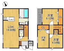 サンラプロ津田II C棟の間取り画像