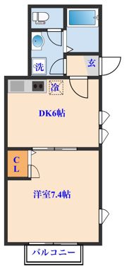 ベルグラン千代田Ⅲの間取り画像