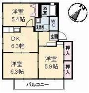 メゾンラフィネ B棟の間取り画像