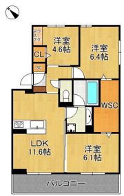D-ROOM鷹の巣の間取り画像