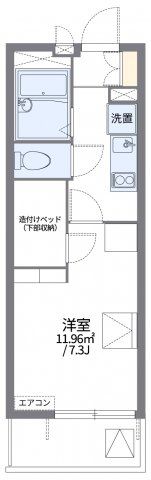 レオパレスけやきの間取り画像