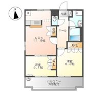 ソレアード・メゾンBの間取り画像